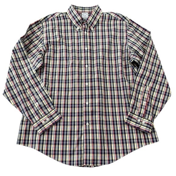 Brooks Brothers Other - Brooks Brothers Men's Button Up Shirt Regent Non-Iron Supima Cotton Plaid Shirt‎